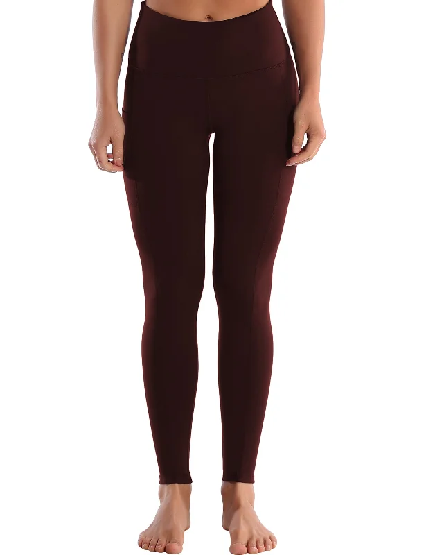 Hip Line Side Pockets Tall Size Pants mahoganymaroon_Tall Size