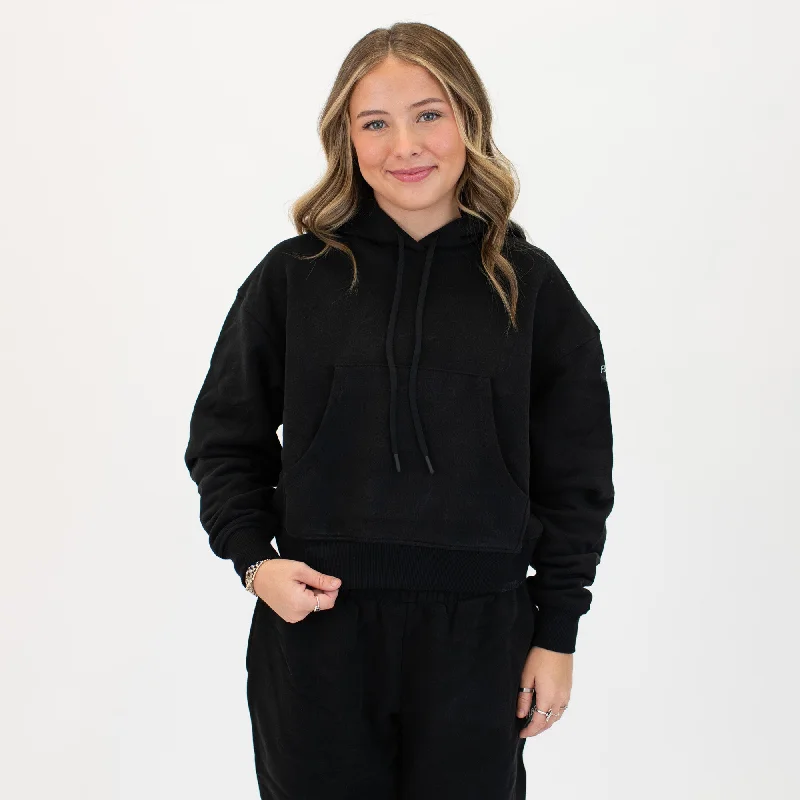 Essence Crop Hoodie Sweatshirt