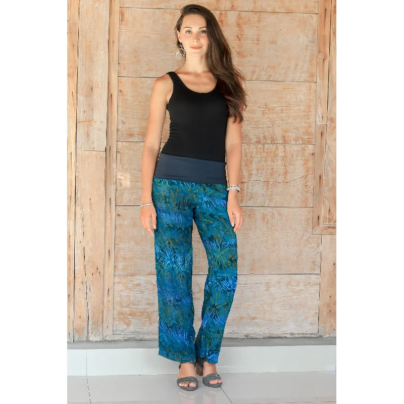 Kenanga Blue & Green Batik Pants