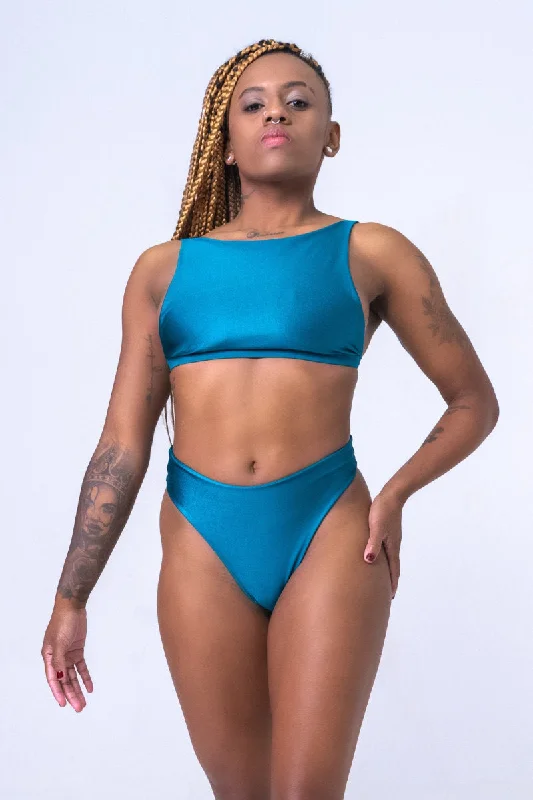 Sorte Serpent Top - Teal