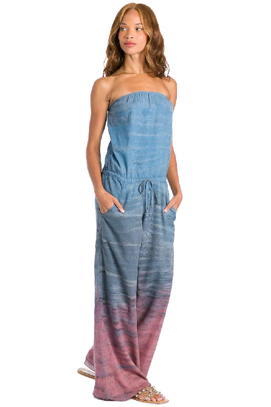 Strapless Drawstring Jumpsuit